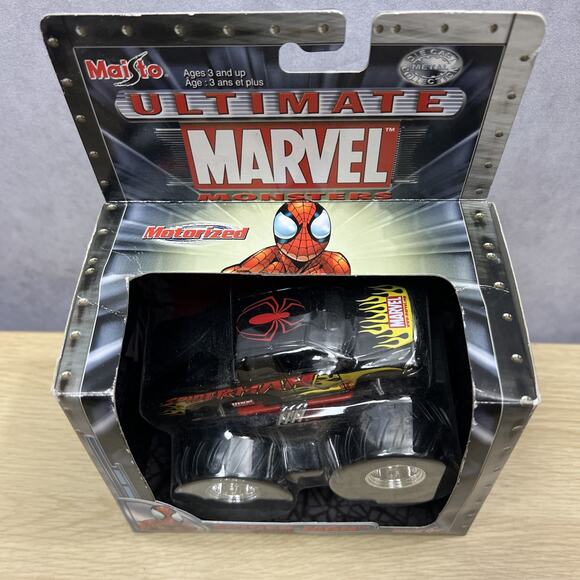 Maisto Ultimate Marvel Monsters Truck Spider Man Series 1 Motorized 2002 RARE - Picture 3 of 7